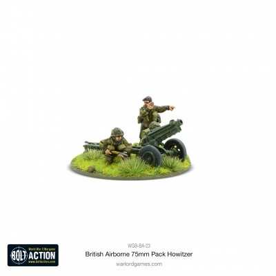 BRITISH PARAS 75MM PACK HOWITZER miniature in metallo WGB-BA-23 warlord games BOLT ACTION età 14+ Warlord Games - 1
