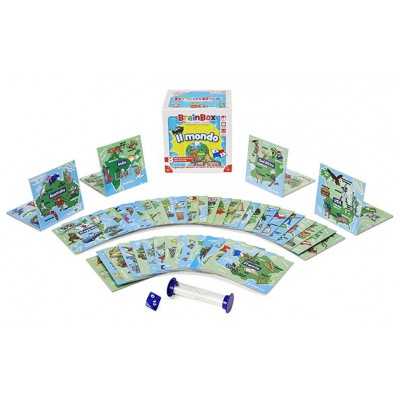 BRAIN BOX gioco di società IL MONDO asmodee IN ITALIANO educativo QUIZ età 8+ Asmodee - 1