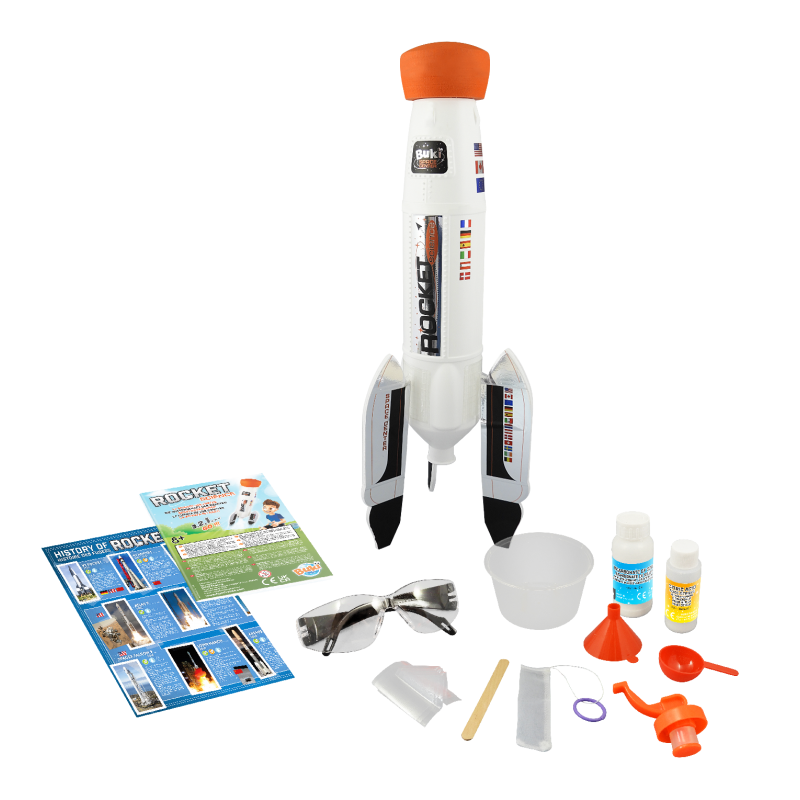 Buki 2166 - La Scienza Dei Razzi | Kit Scientifico Per Bambini 8+ | Lancia Fino A 15m Con Bicarbonato E Aceto