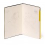 TACCUINO quaderno MY NOTEBOOK pagina bianca GIALLO large LEGAMI con elastico 17 X 24 CM yellow freesia Legami - 5