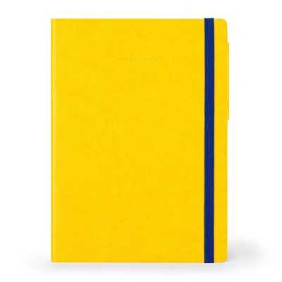 TACCUINO quaderno MY NOTEBOOK a righe GIALLO large LEGAMI con elastico 17 X 24 CM yellow freesia Legami - 1