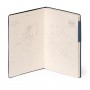 TACCUINO quaderno MY NOTEBOOK pagina bianca BLU large LEGAMI con elastico 17 X 24 CM galactic Legami - 6