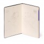 TACCUINO quaderno MY NOTEBOOK pagina bianca VIOLA large LEGAMI con elastico 17 X 24 CM lavender Legami - 4