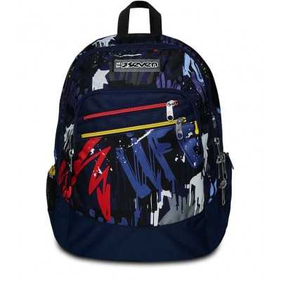 ZAINO scuola ADVANCED seven SPRAY WALL backpack GRAFFITI vol 30 litri SEVEN - 1