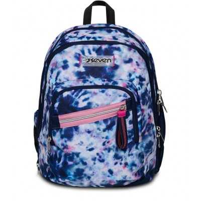 ZAINO scuola ADVANCED seven DETACH backpack CLOUDY SHAPES vol 31 litri BLU SEVEN - 1