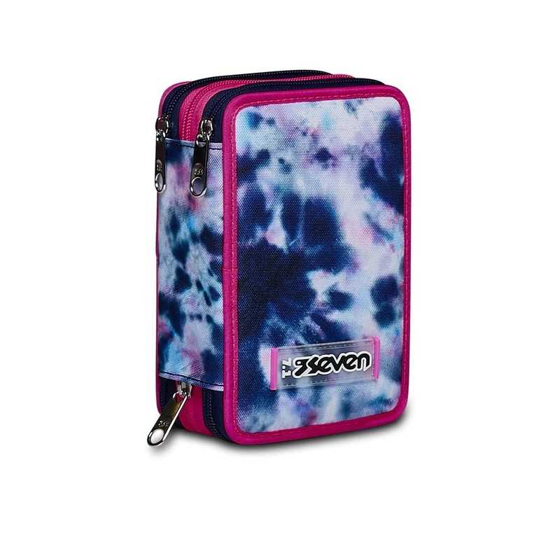 Astuccio Future Scientist A 3 Piani Con 43 Pezzi, Set Scuola Completo Con Pennarelli Giotto E Matite, Zainetto Porta Matite