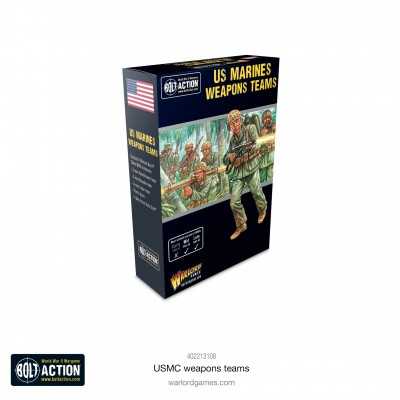 US MARINES WEAPONS TEAMS Bolt Action miniature Allied infantry WWII Warlord Games - 1