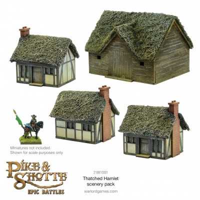 THATCHED HAMLET scenery pack PIKE & SHOTTE epic battles WARLORD GAMES sarissa precision ltd Warlord Games - 1