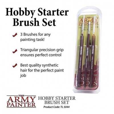 HOBBY STARTER BRUSH SET con 3 pennelli assortiti THE ARMY PAINTER miniature & model tools THE ARMY PAINTER - 1