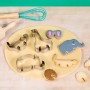 KIT PER BISCOTTI puzzle da mangiare SAFARI 3D in acciaio inossidabile CHEFCLUB cucina KIDS formine CHEFCLUB - 4