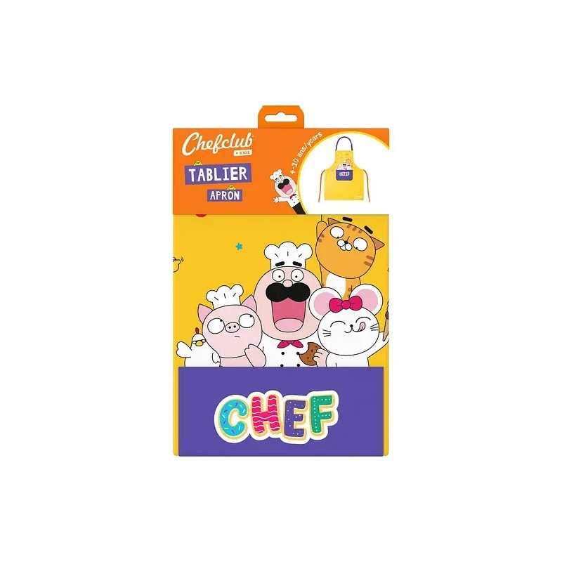 Viedouce Grembiule Cuoco Bambino,Grembiule Cucina Bambini, Grembiule Pittura Regolabile per Bambini con Tasche,Impermeabile Grembiuli da Chef per