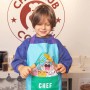 GREMBIULE per bambini BLU in cotone 100% CHEFCLUB cucina KIDS età 4+ CHEFCLUB - 2