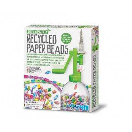 Recycled Paper Beads PERLINE CON CARTA RICICLATA kit scientifico 4M età 5+ gioco
