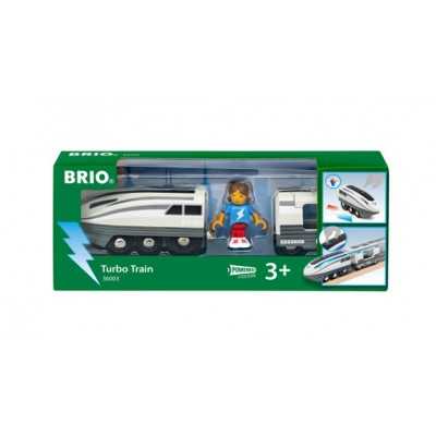 TRENO TURBO ferrovia BRIO world LOCOMOTIVA VELOCE trenino 36003 TRAIN età 3+ BRIO - 1
