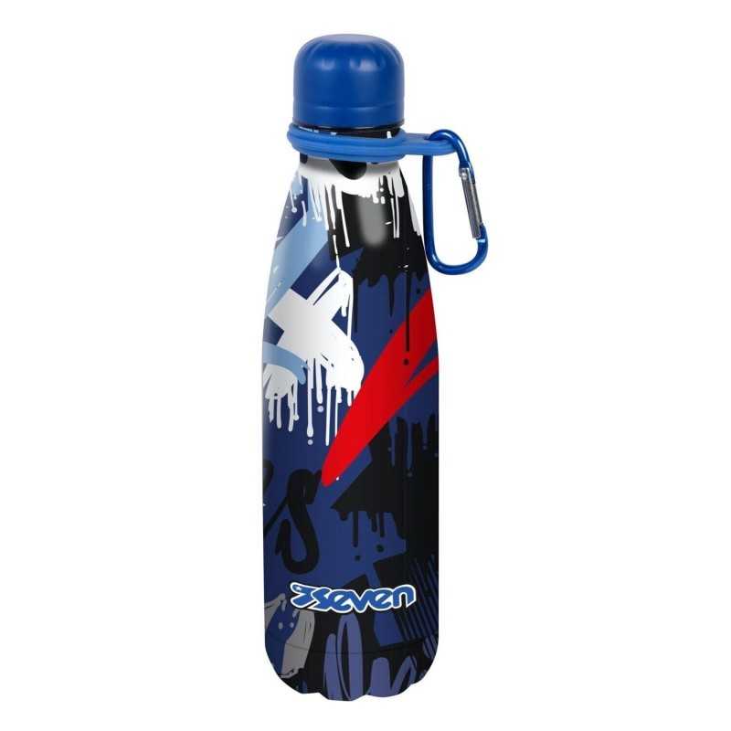 Borraccia Termica Adventure In Acciaio Inox 304 - 20 Oz (590 Ml) Con Cannuccia E Coperchio A Tenuta Stagna - Design Americano