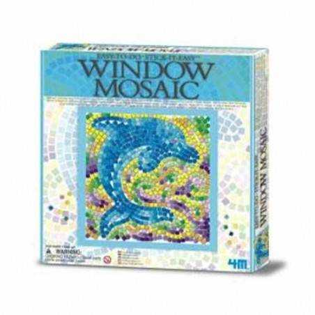 Window Mosaic Nature DOLPHIN 4M Kit Artistico Mosaico Finestra Animali DELFINO 7+