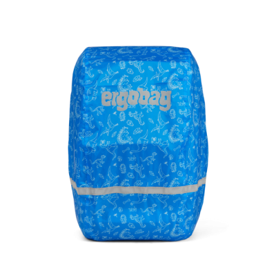 RAIN COVER coprizaino impermeabile BLU parapioggia DINOSAURI per gli zaini ERGOBAG riflettente Ergobag - 1