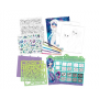 ALBUM CREATIVO set con fogli stencils stickers pastelli NEBULOUS STARS kit artistico NENUPHIA E LILYA età 7+ NEBULOUS STARS - 3