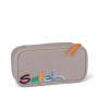 ASTUCCIO semirigido SATCH attrezzato COLORFUL MIND pencil case GRIGIO con squadra in omaggio PENBOX Satch - 1