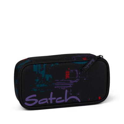 ASTUCCIO semirigido SATCH attrezzato NIGHT VISION pencil case NERO con squadra in omaggio PENBOX Satch - 1