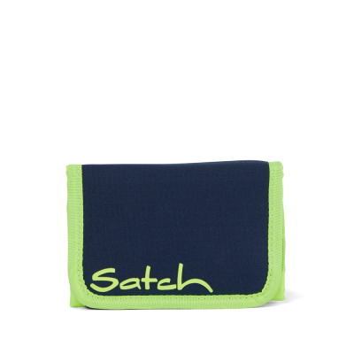 PORTAFOGLI wallet TOXIC YELLOW in plastica riciclata SATCH compatto BLU Satch - 1