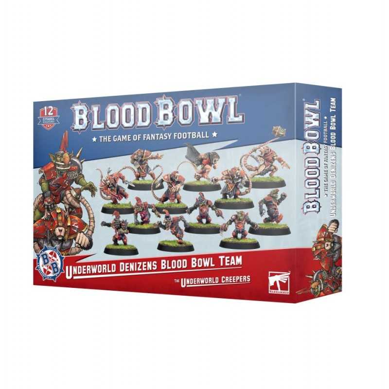 Games Workshop Blood Bowl - Equipo Skaven De Segunda Temporada Con 12 Miniaturas, Incluye Transferencias Y Bases De 32 Mm