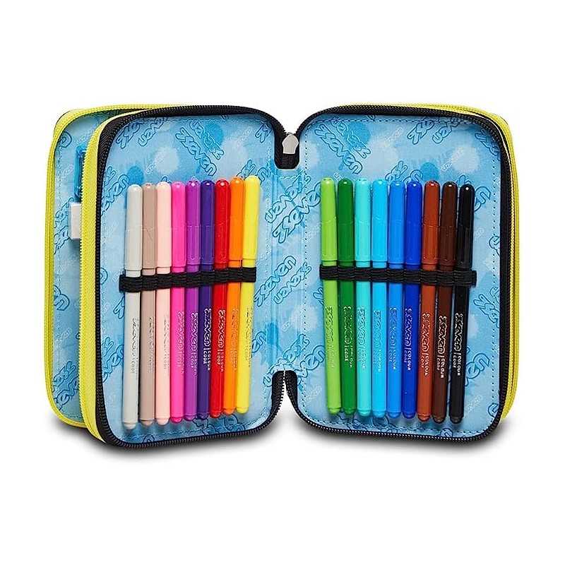 Astuccio Sonic 3, Portacolori per la Scuola include 38 pezzi - The Toys Store