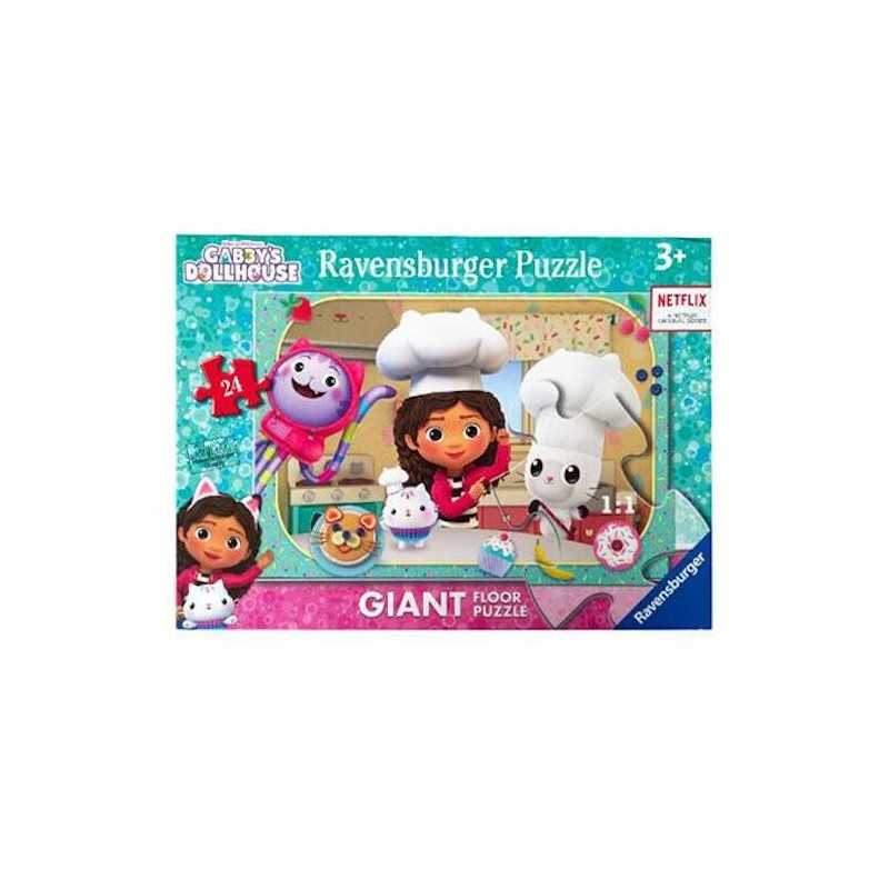 GIANT floor PUZZLE ravensburger LA CUCINA DI gabbys dollhouse 24 PEZZI ...