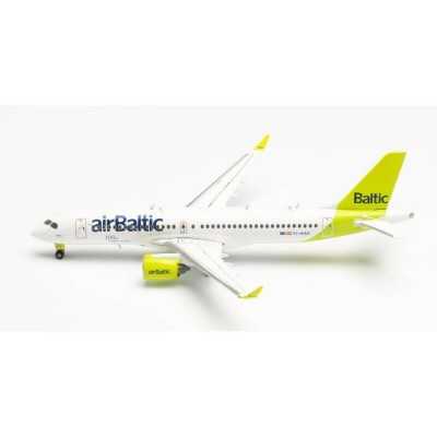AIRBALTIC AIRBUS A220-300 100th A220 aereo in metallo HERPA 562751 scala 1:400 Herpa - 1