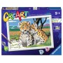 SAFARI FRIENDS leopardi CREART kit artistico 15 COLORI ravensburger DA COLORARE con cornice e PENNELLO età 9+ Ravensburger - 1