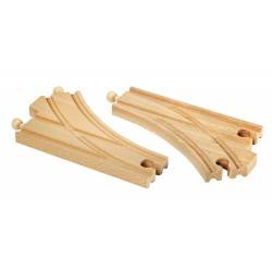 SCAMBIO DUE VIE in legno treni BRIO TRENINO 33346 Curved Switching Tracks SCAMBIO DUE VIE in legno treni BRIO TRENINO 33346 Curved Switching Tracks