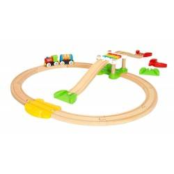PRIMA FERROVIA CON PONTE in legno treni BRIO 33727 trenino My First Railway Beginner Pack PRIMA FERROVIA CON PONTE in legno treni BRIO 33727 trenino My First Railway Beginner Pack