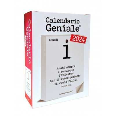 CALENDARIO GENIALE frasi celebri ANNO 2024 made in italy mylife 14x10 cm BIEMBI - 1