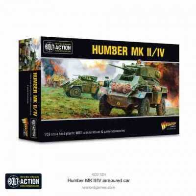 HUMBER MK II/IV carro armato inglese polacco BOLT ACTION miniatura in plastica WARLORD GAMES scala 1/56 Warlord Games - 1