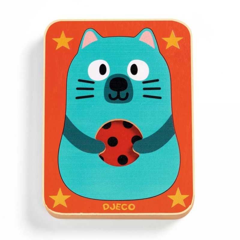 MAX & CO gioco ad incastro IN LEGNO su 3 livelli DJECO DJ01476 età 12