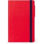 TACCUINO a righe ROSSO medio LEGAMI con elastico 13X21 CM notebook Legami - 1