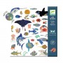 ADESIVI METALLIZZATI set di 160 stickers OCEANO creature marine DJECO DJ09278 età 4+ Djeco - 2