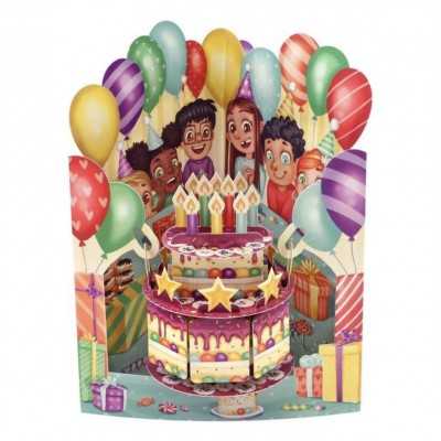 BIRTHDAY CAKE biglietto d'auguri SWING CARD santoro 3D POP UP Santoro - 1