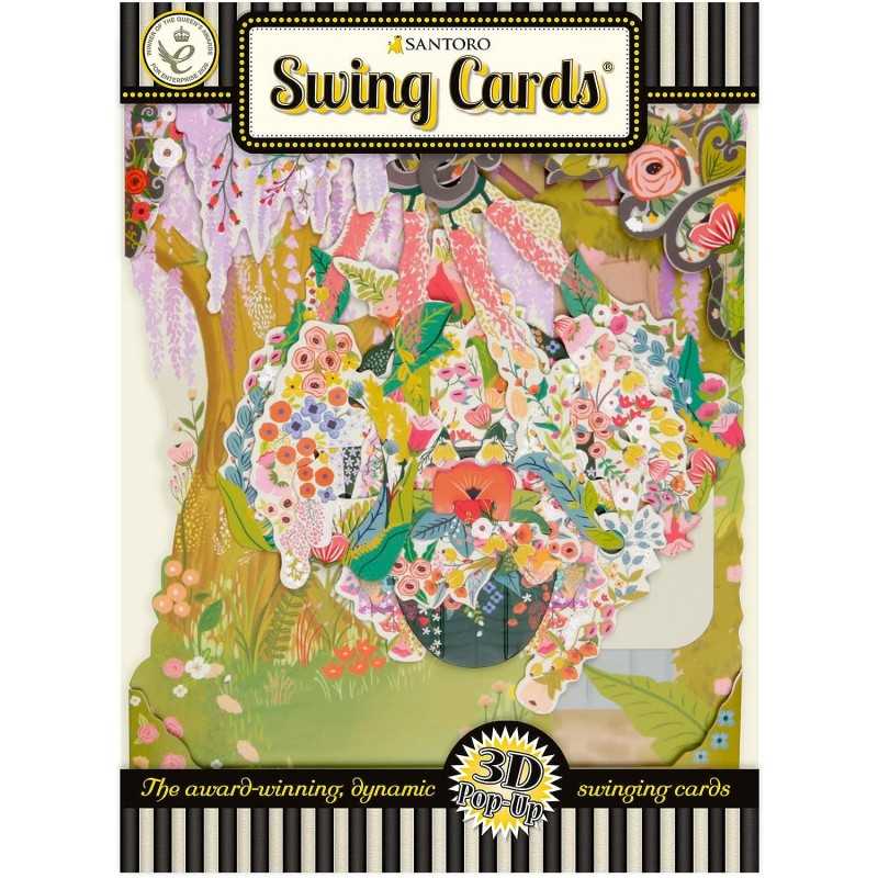 Santoro 3D Swing Cards - Baby Boy Crib