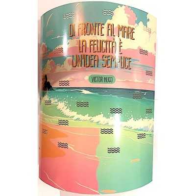 LAMPADA in carta PAPER LAMP panini FELICITA' MARE luce decorativa LED multicolore Franco Panini Ragazzi - 7