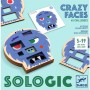 CRAZY FACES con 40 sfide SOLOGIC gioco tascabile DJECO solitario DJ08591 età 5+ Djeco - 4