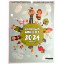 CALENDARIO 2024 l'organizza famiglia MENSILE family planner DA PARETE cartomania VERTICALE verde SEVEN - 1