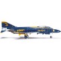 US NAVY BLUE ANGELS N.3 MCDONNELL DOUGLAS F-4J PHANTOM II aereo in metallo HERPA WINGS scala 1:200 miniatura 556439 Herpa - 1