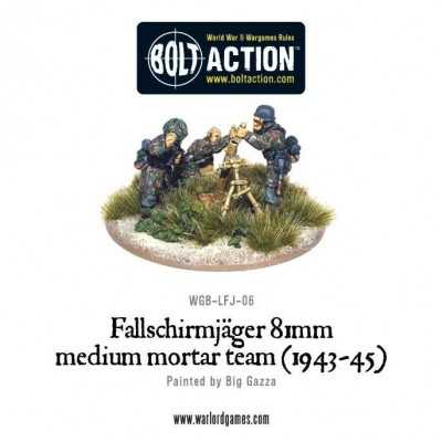 FALLSCHRIMJAGER 81MM MEDIUM MORTAR TEAM set BOLT ACTION miniature in metallo WARLORD GAMES scala 1/56 mm28 Warlord Games - 1