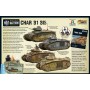 CHAR B1 BIS miniatura BOLT ACTION in plastica WARLORD GAMES scala 1/56 mm28 Warlord Games - 2