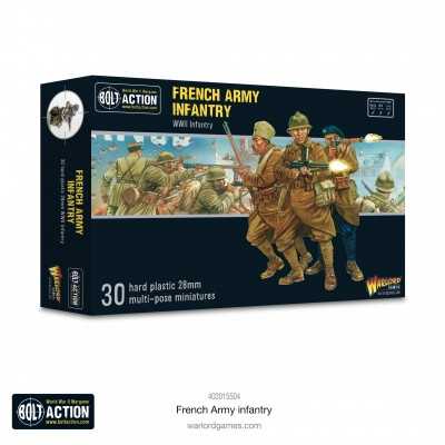 FRENCH ARMY INFANTRY set di miniature BOLT ACTION in plastica WARLORD GAMES scala 1/56 mm28 Warlord Games - 1