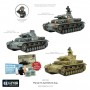 PANZER IV AUSF B/C/D ZUG 3 CARRI set di miniature BOLT ACTION in plastica WARLORD GAMES scala 1/56 mm28 Warlord Games - 2