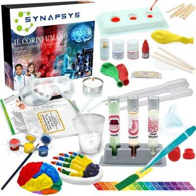 IL CORPO UMANO kit scientifico SYNAPSYS esperimenti ANATOMIA età 8+  - 1