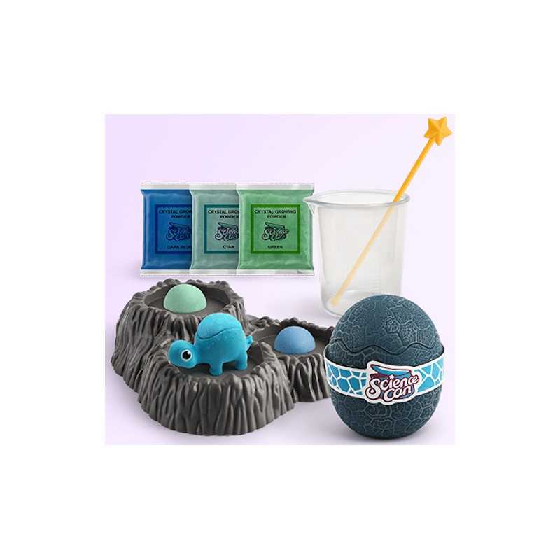 NATIONAL GEOGRAPHIC Mega Kit di Crescita dei Cristalli per Bambini – Crea 6 Cristalli con Base Luminosa, Regalo Scientifico per Bambini 8-12 Anni, Esperimento di Cristallizzazione, Kit STEM