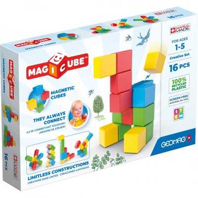 CREATIVE SET costruzioni magnetiche MAGICUBE set da 16 pezzi GEOMAG età 1+ Geomag - 1